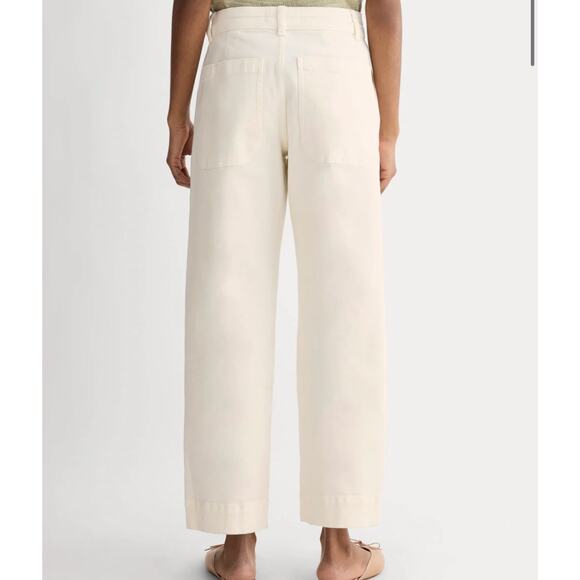 Everlane The Utility Wide-Leg Pant White Size 4R - Picture 2 of 10